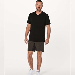 Lululemon Black Metal Vent Tech Short Sleeve V-Neck
